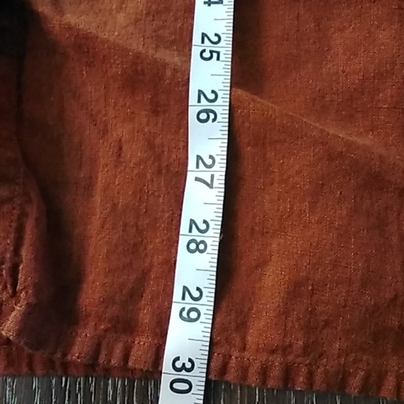 Flax maxi linen skirt and top brown button down - Picture 12 of 12